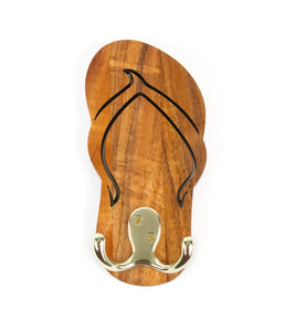 Koa Wall Hanger "Right Slipper"