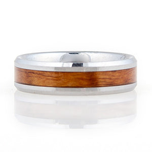 Koa Eternity Ring - Beveled