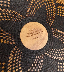 Pyrography Koa Vessel 16612 by Gregg Smith
