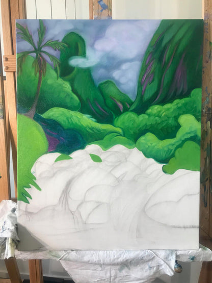 Iao Valley River Run by Kim McDonald