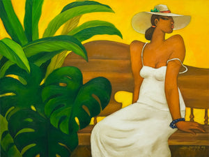 Wahine In White by Tim Nguyen